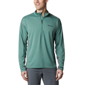 Columbia Irico Knit Half-Zip, Sudaderas Verdes Para Hombre | 241680-ZKS